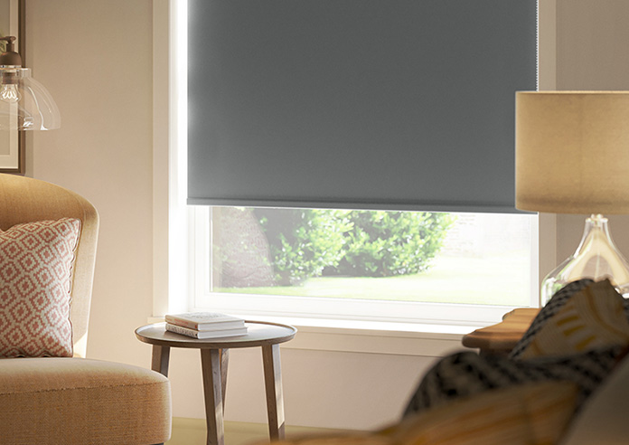 Trinity (Blackout), Fossil Grey - Roller Blind - Image 5